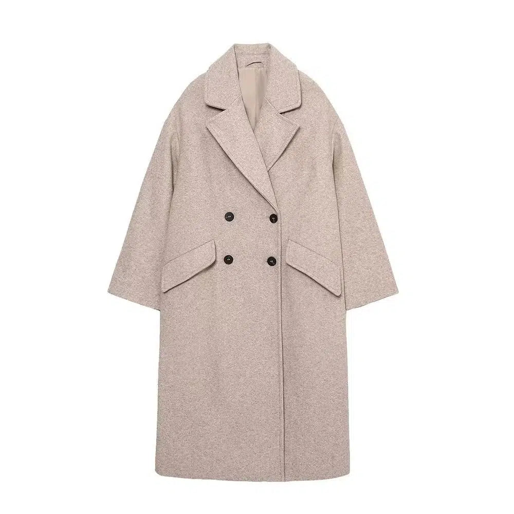 Double-Breasted Wool Coat