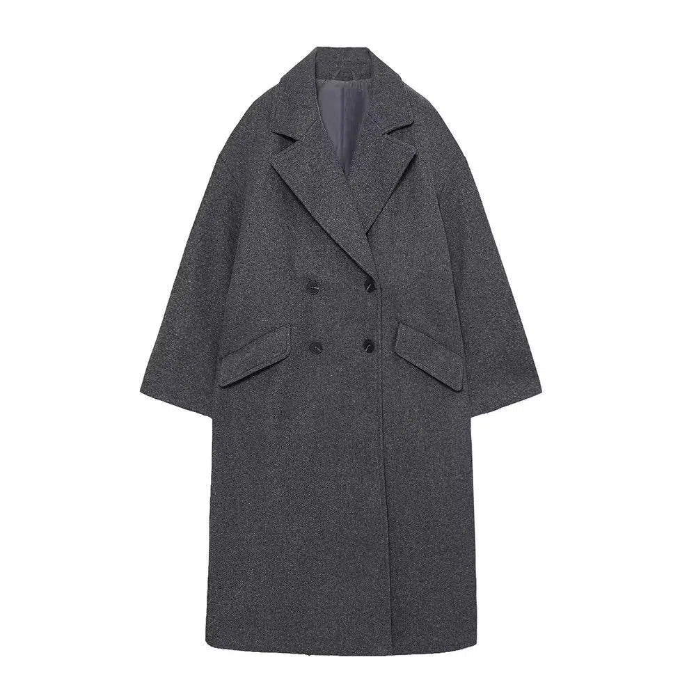 Double-Breasted Wool Coat