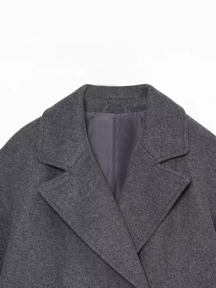 Double-Breasted Wool Coat