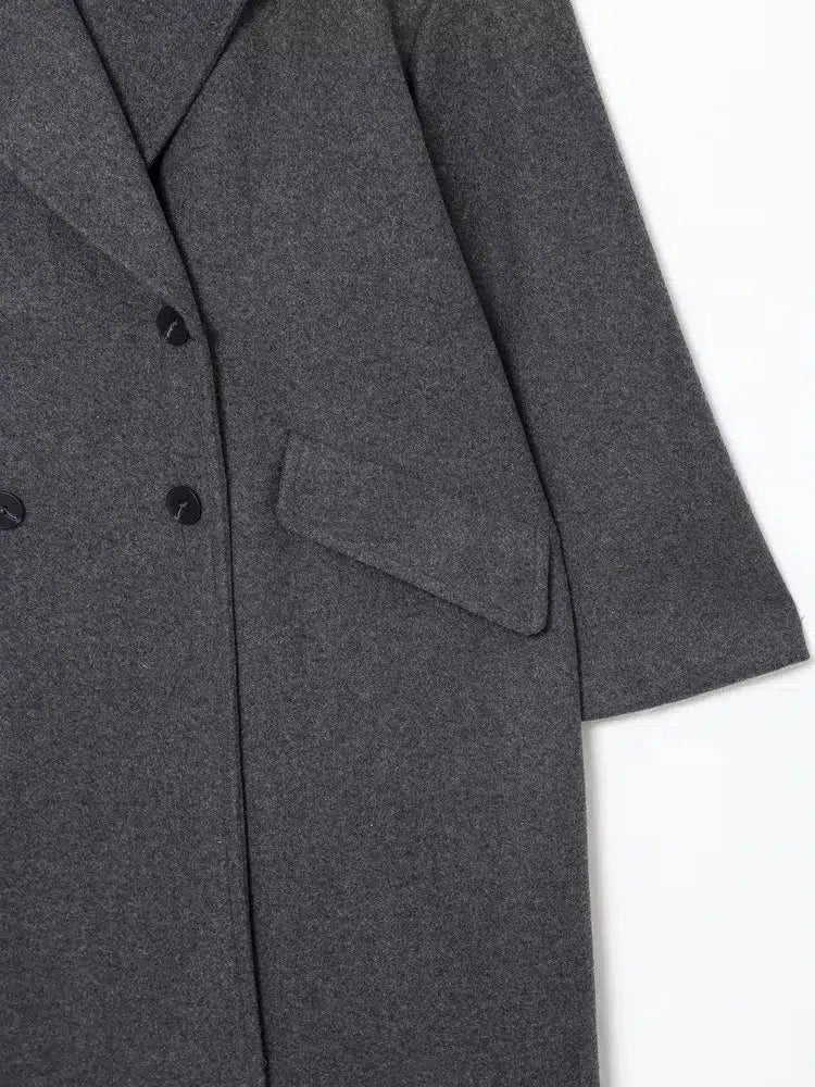 Double-Breasted Wool Coat