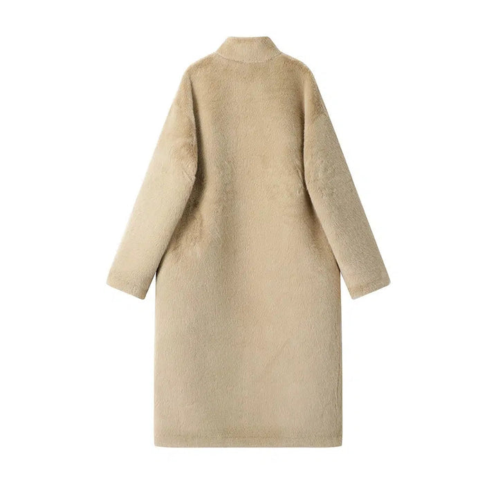 Double-Breasted Button Wool Coat