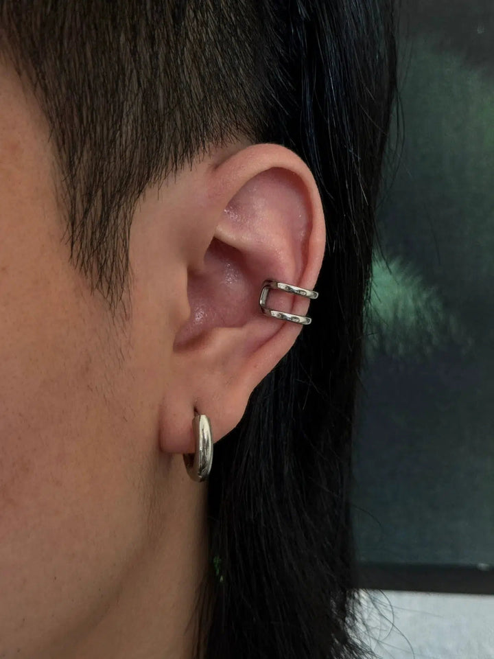 Double Hoop Ear Clips