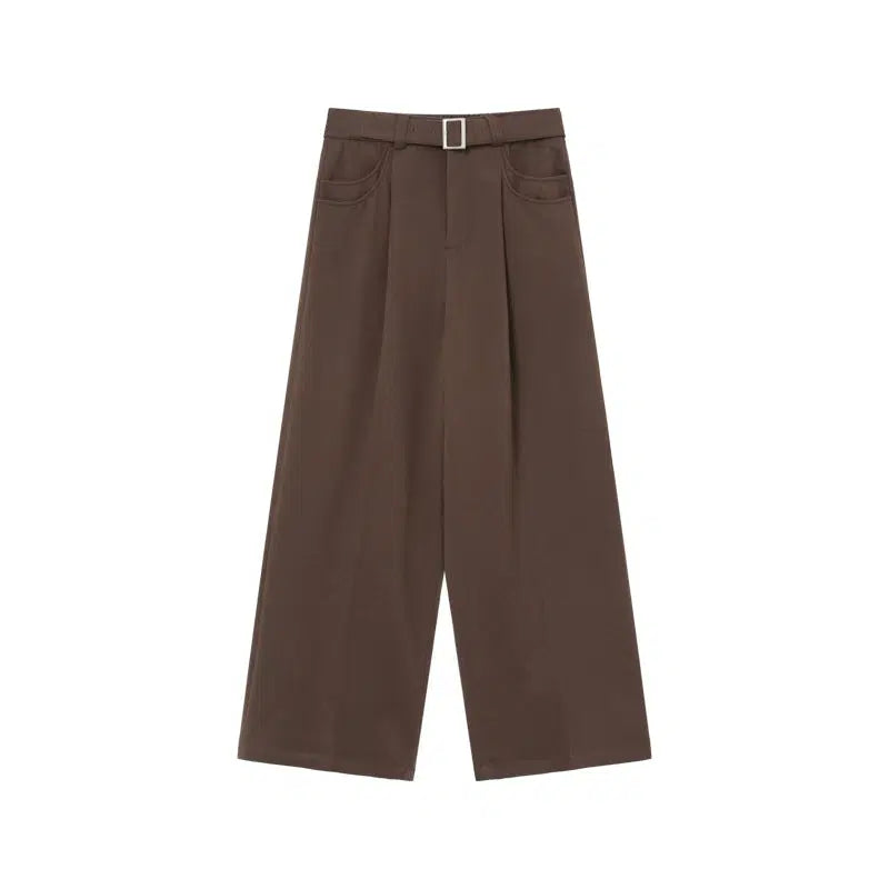 Double Pocket Strap Wool Pants