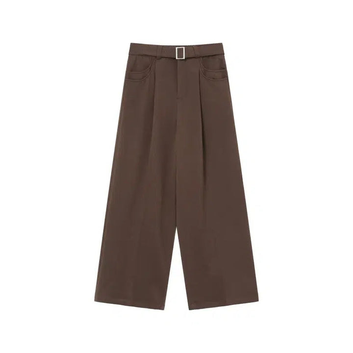 Double Pocket Strap Wool Pants