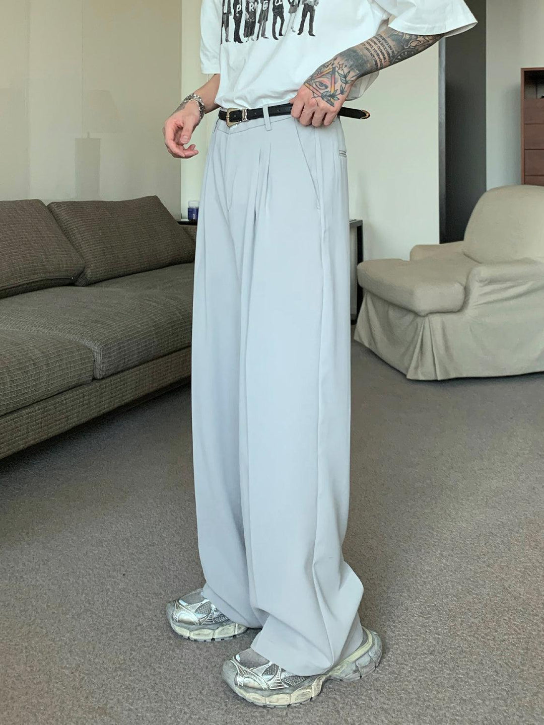 Drape Casual Suit Pants