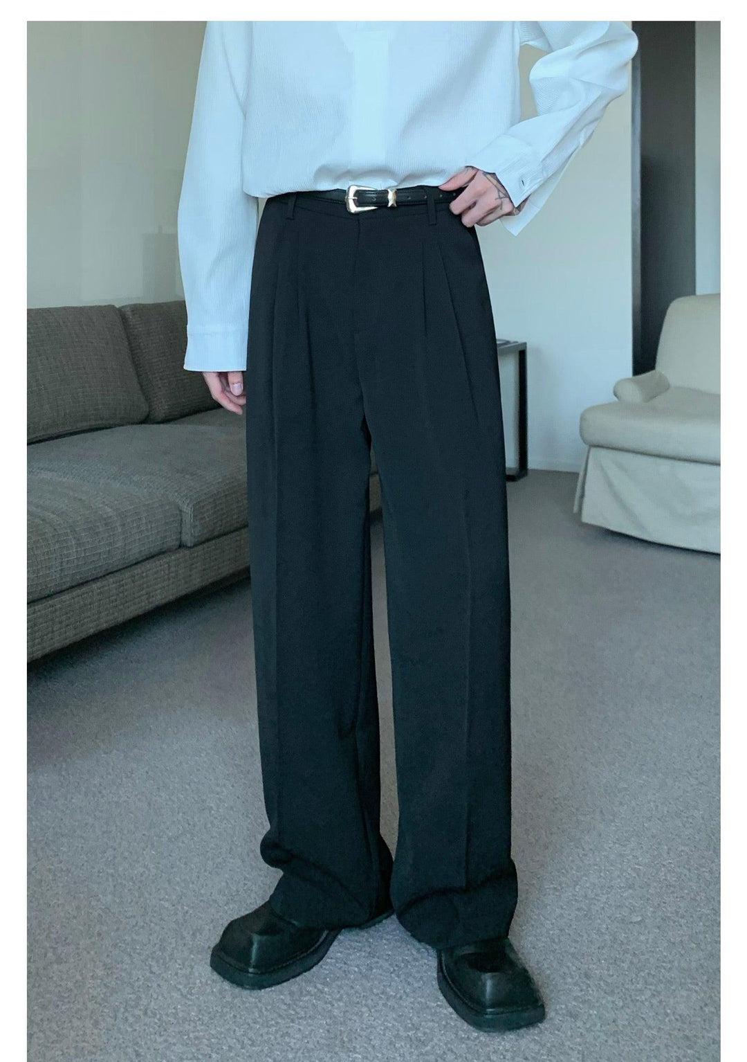 Drape Casual Suit Pants