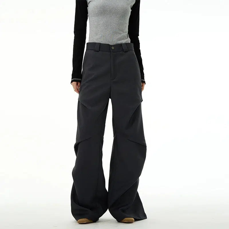 Drape Pleated Cargo Pants