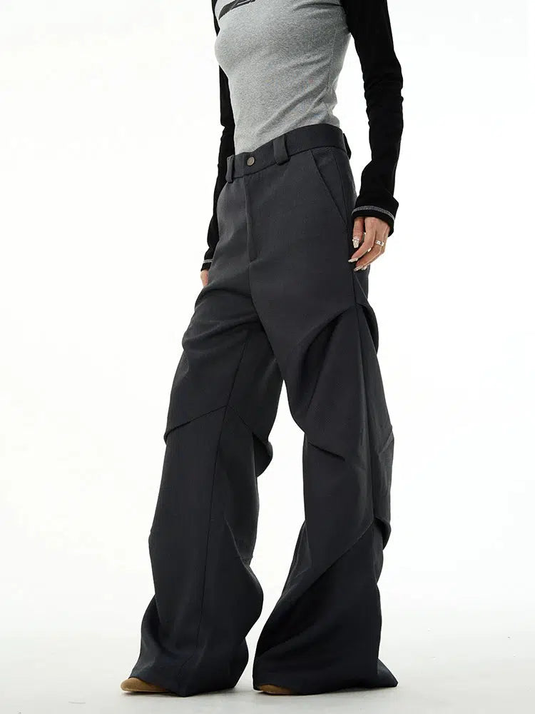 Drape Pleated Cargo Pants