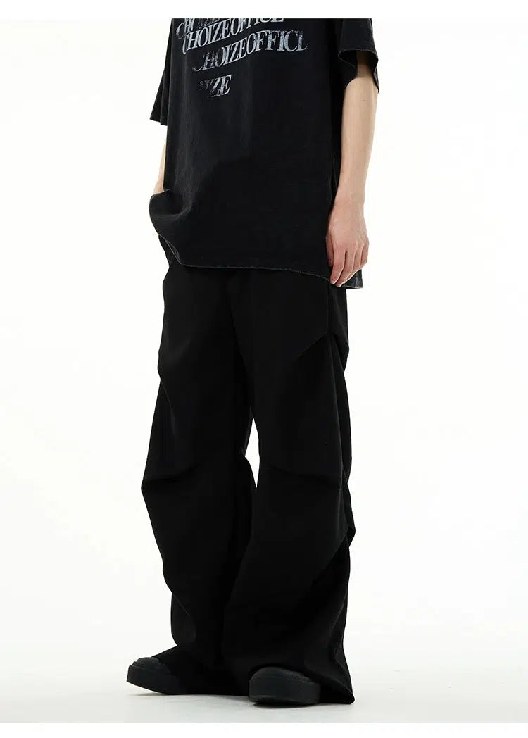 Drape Pleated Cargo Pants