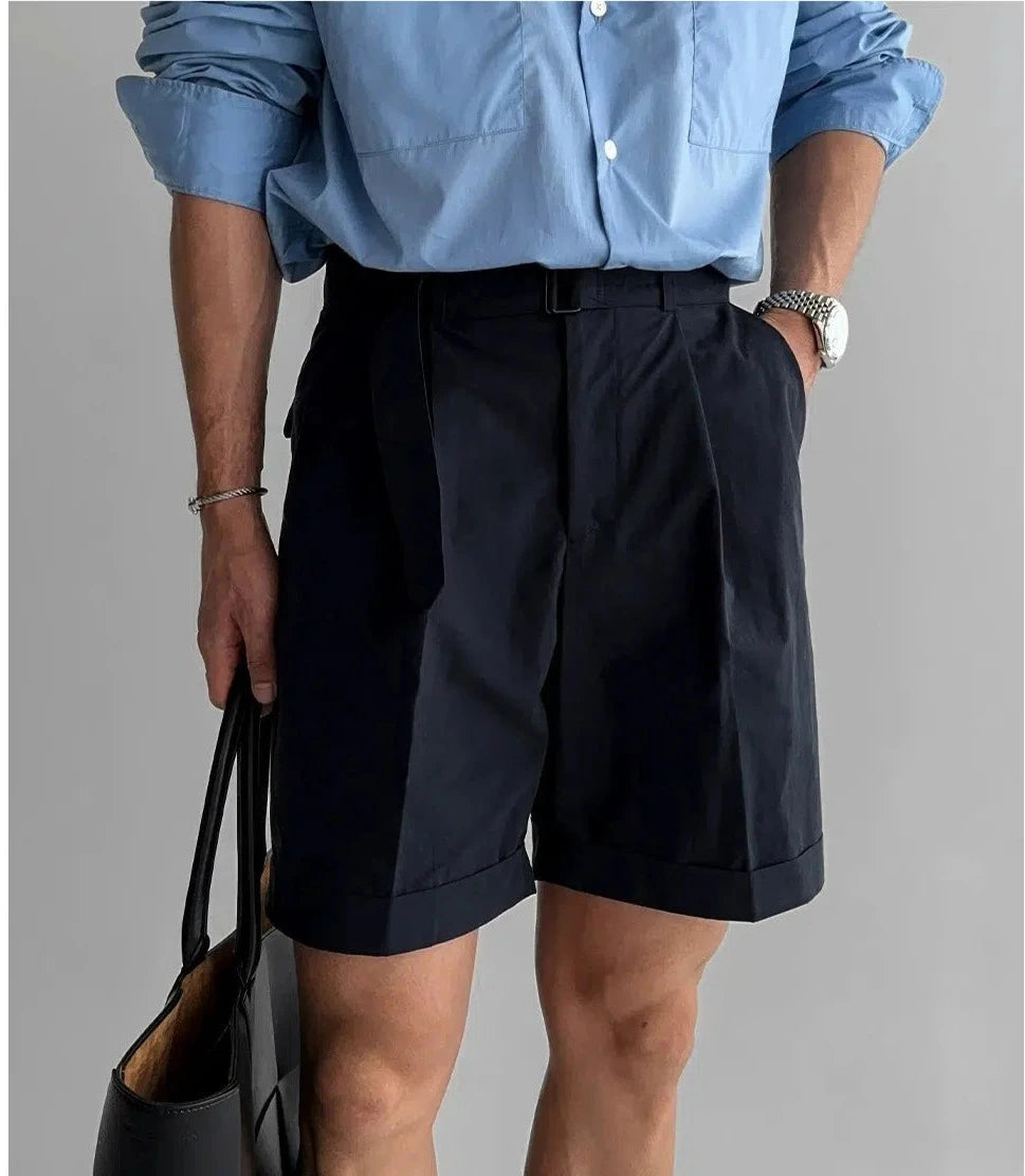 Drape Pleated Shorts