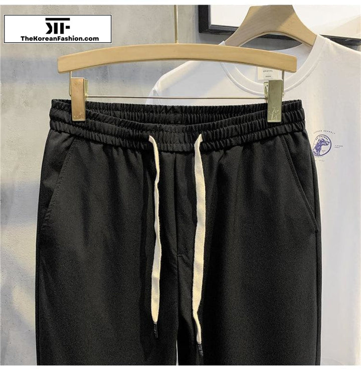 Draped Drawstring Pants