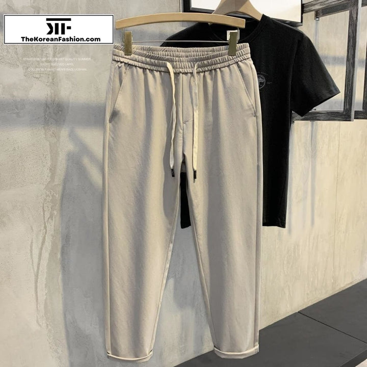 Draped Drawstring Pants