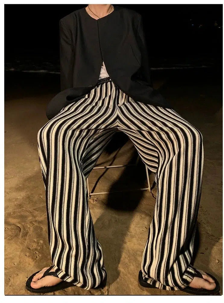 Drapey Striped Pants