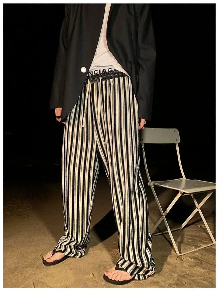 Drapey Striped Pants