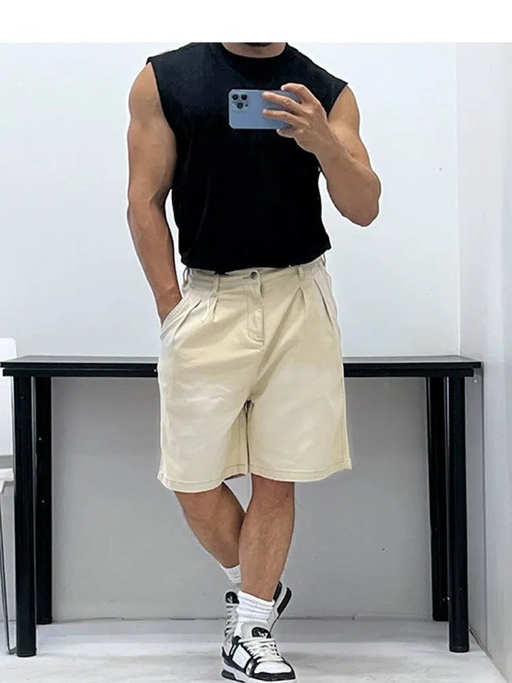 Drawstring Casual Shorts