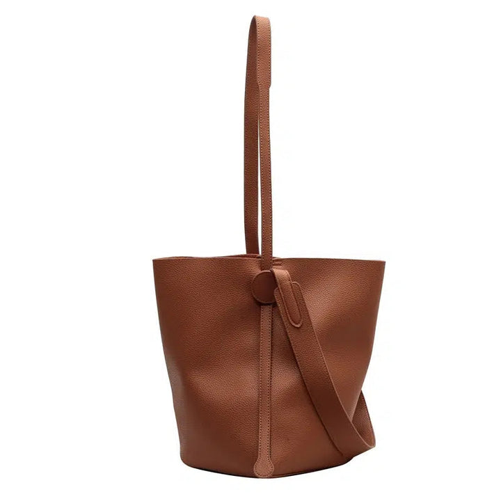 Drawstring Closure Minimalist Bucket Bag