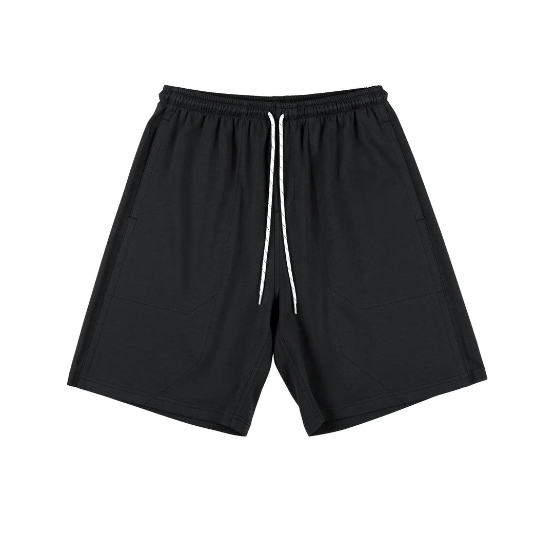 Drawstring Multi-pocket Shorts