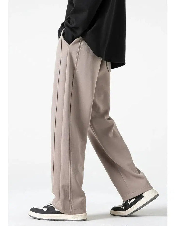 Drawstring Straight Sweatpants