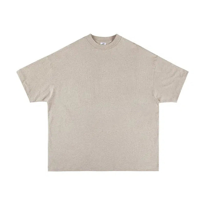 Drop Shoulder Half Turtleneck Shirt