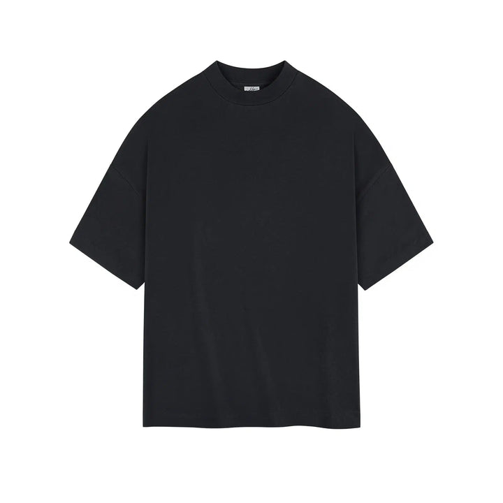 Drop Shoulder Half Turtleneck Shirt