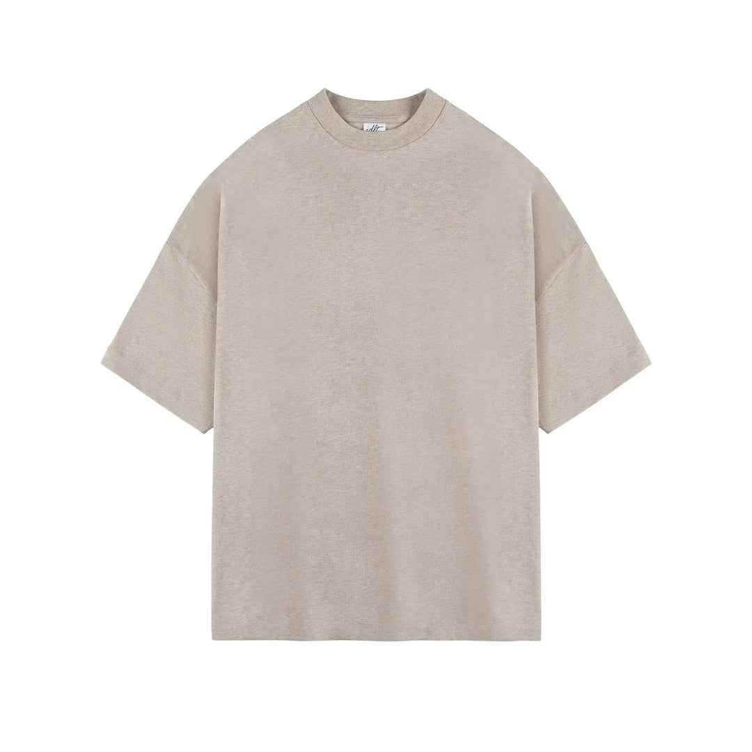 Drop Shoulder Half Turtleneck Shirt