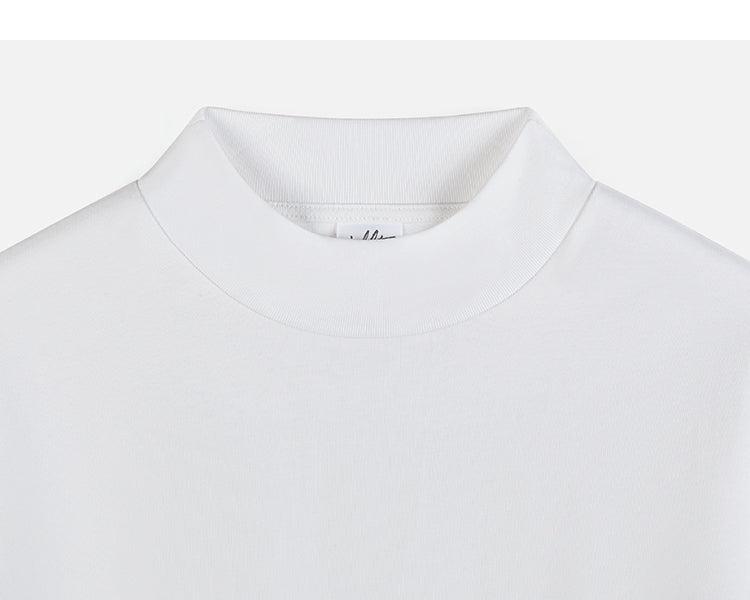 Drop Shoulder Half Turtleneck T-shirt