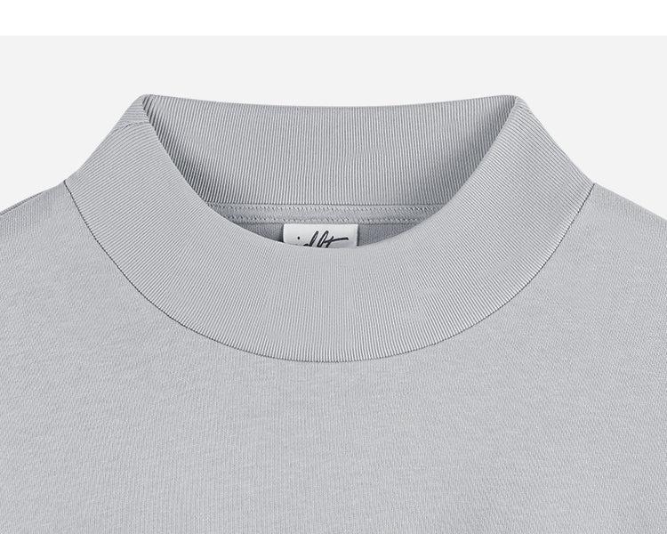 Drop Shoulder Half Turtleneck T-shirt