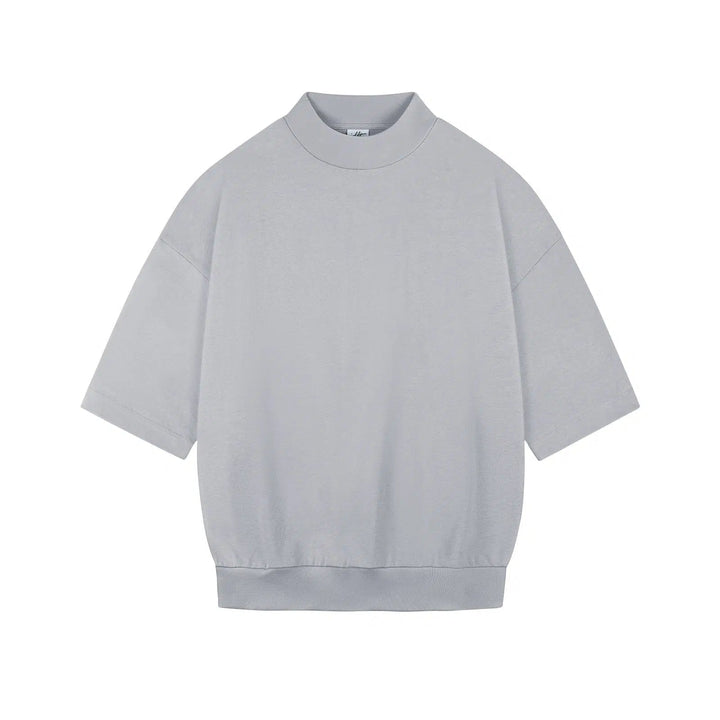 Drop Shoulder Half Turtleneck T-shirt