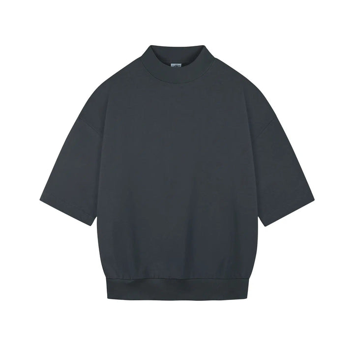 Drop Shoulder Half Turtleneck T-shirt