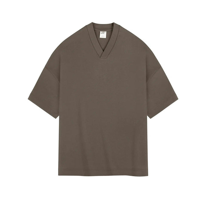 Drop Shoulder V-Neck T-shirt