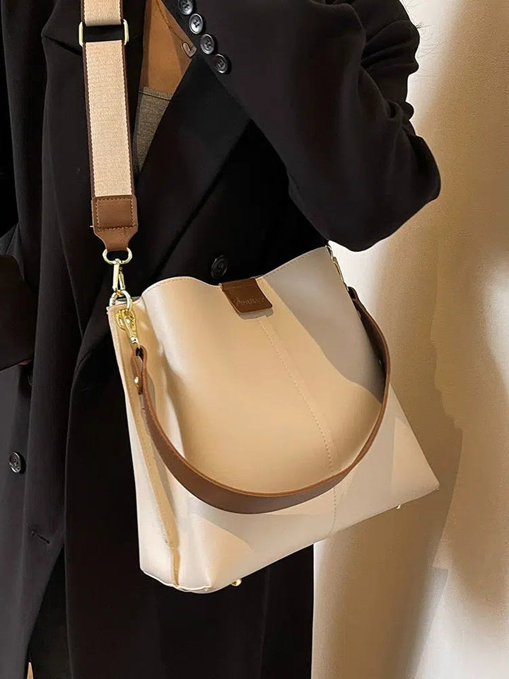 Dual Straps Bucket Shaped Bag