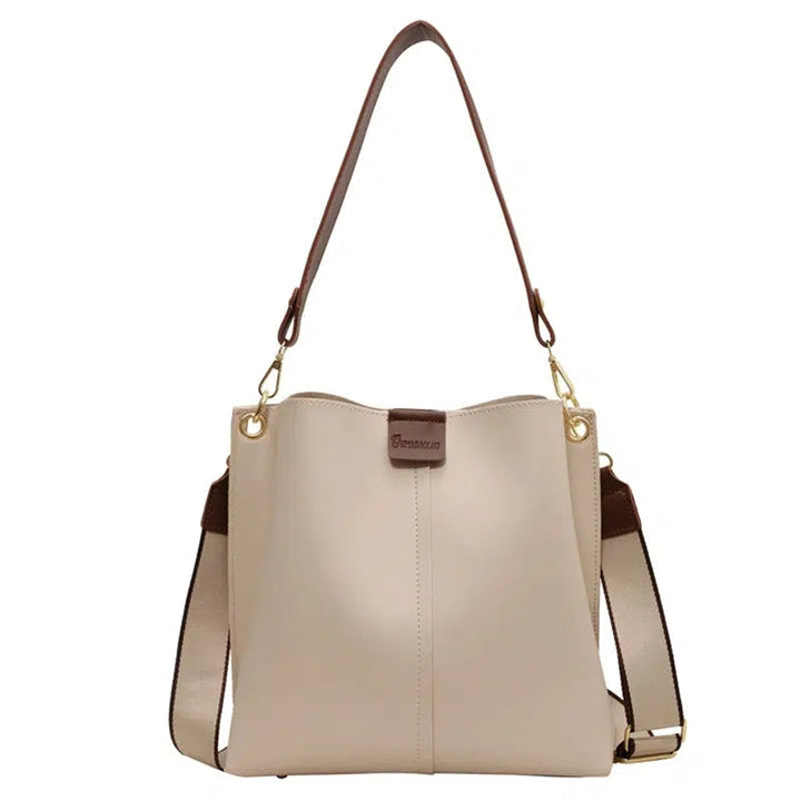 Dual Straps Bucket Shaped Bag