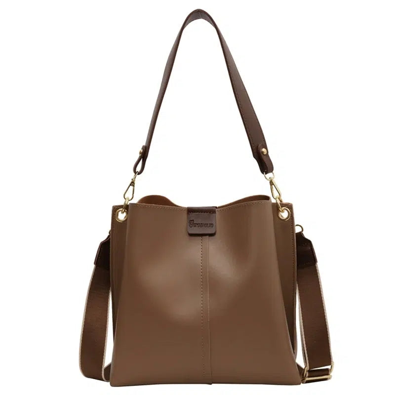 Dual Straps Bucket Shaped Bag