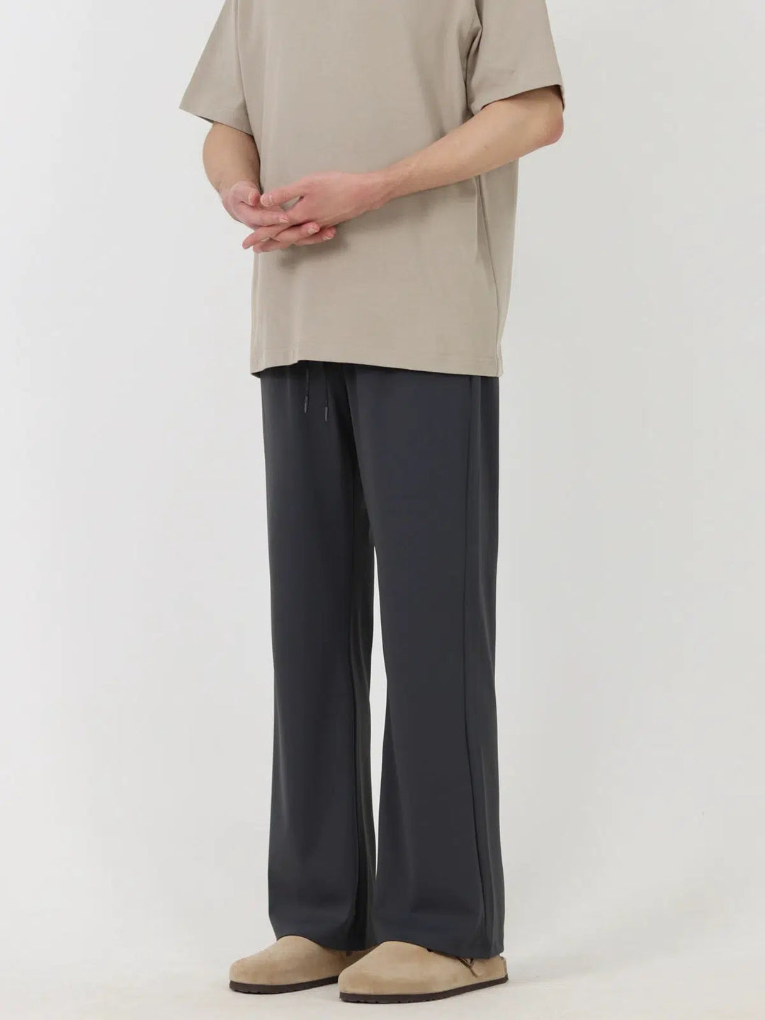 Elastic Waist Casual Pants