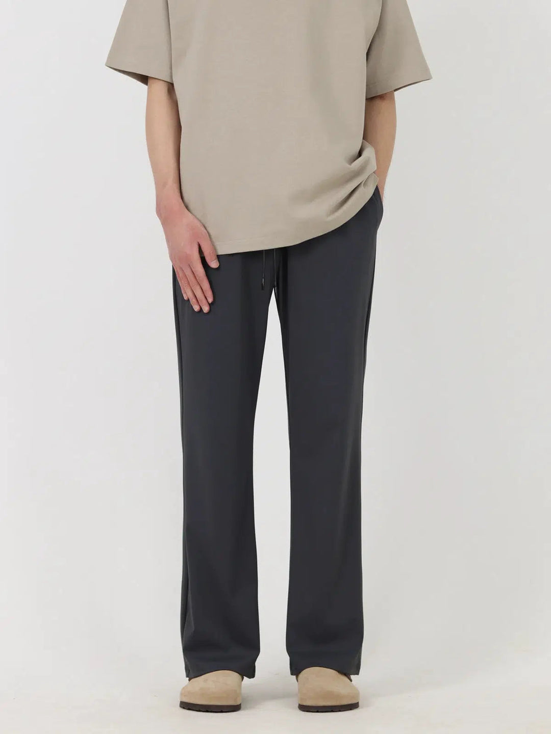 Elastic Waist Casual Pants