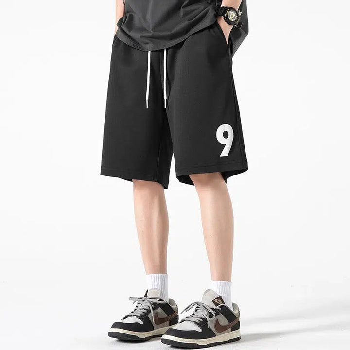 Elastic Waist Track Shorts