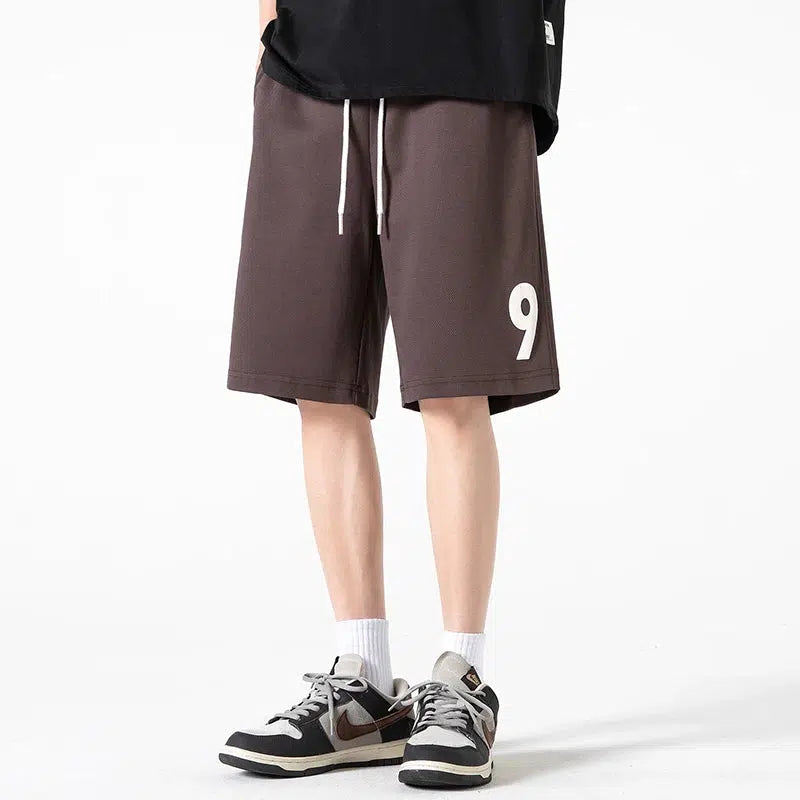 Elastic Waist Track Shorts