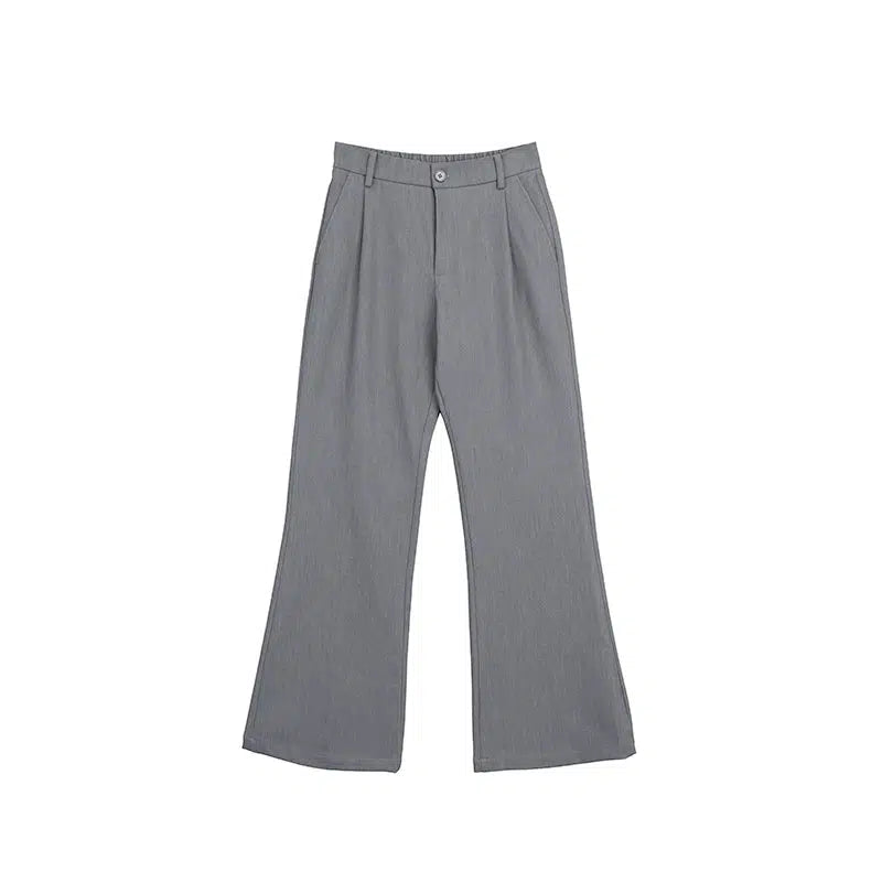 Elastic Waist Wide-leg Casual Pants