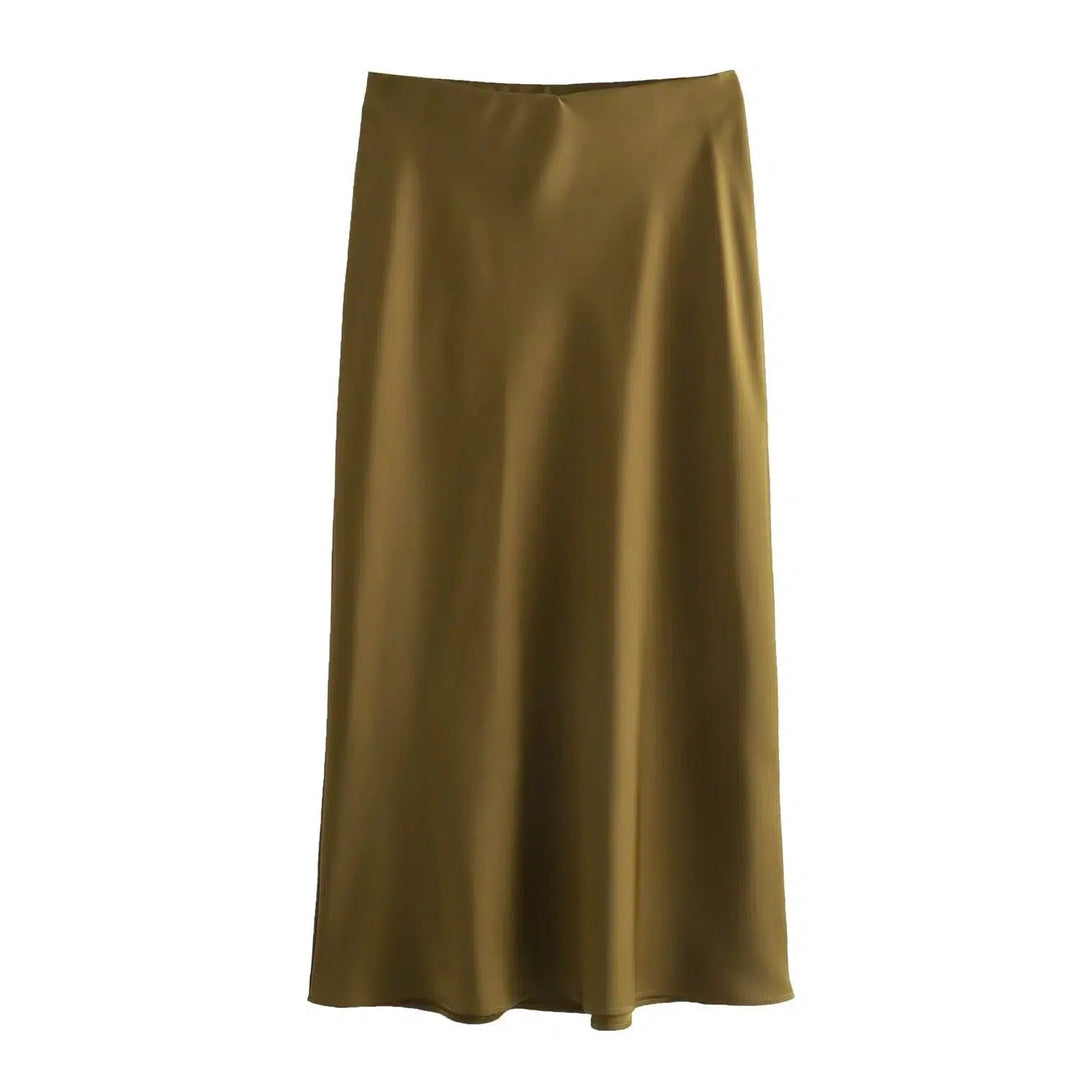 Elegant A-Line Midi Skirts