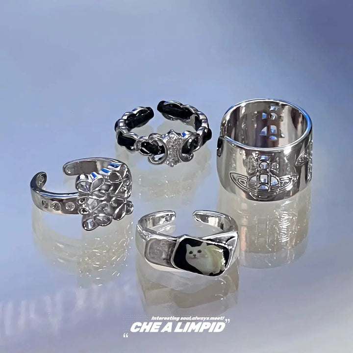 Elegant Creative Designer Rings Set