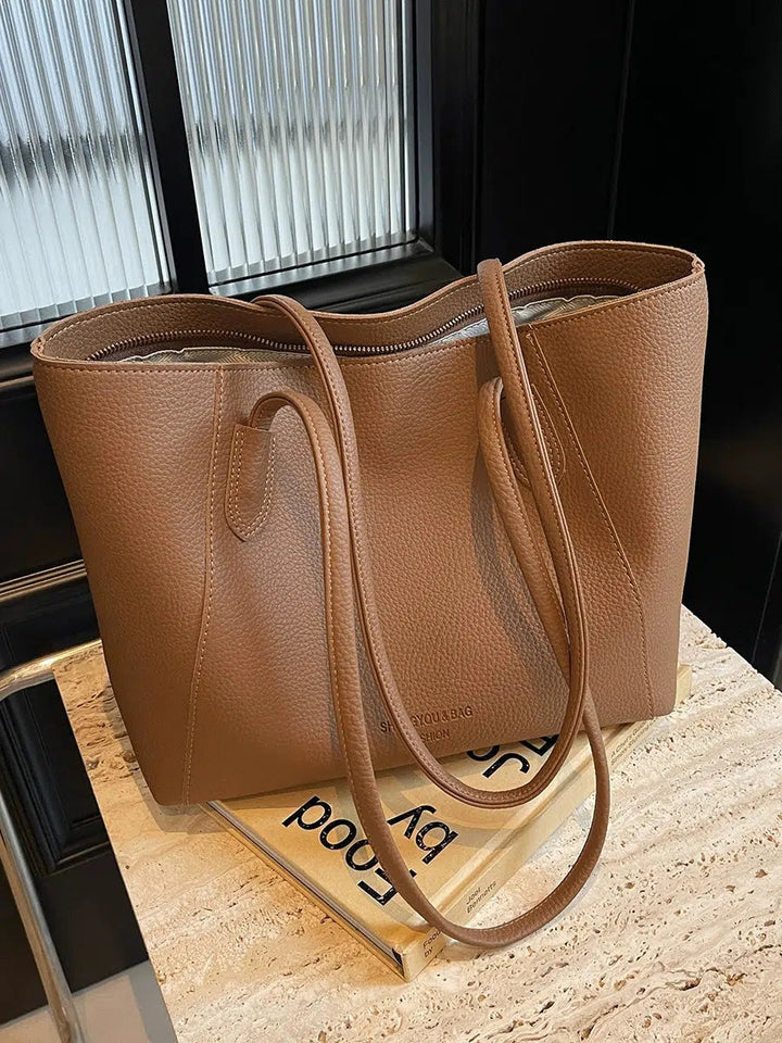 Elegant Leather Tote Bag