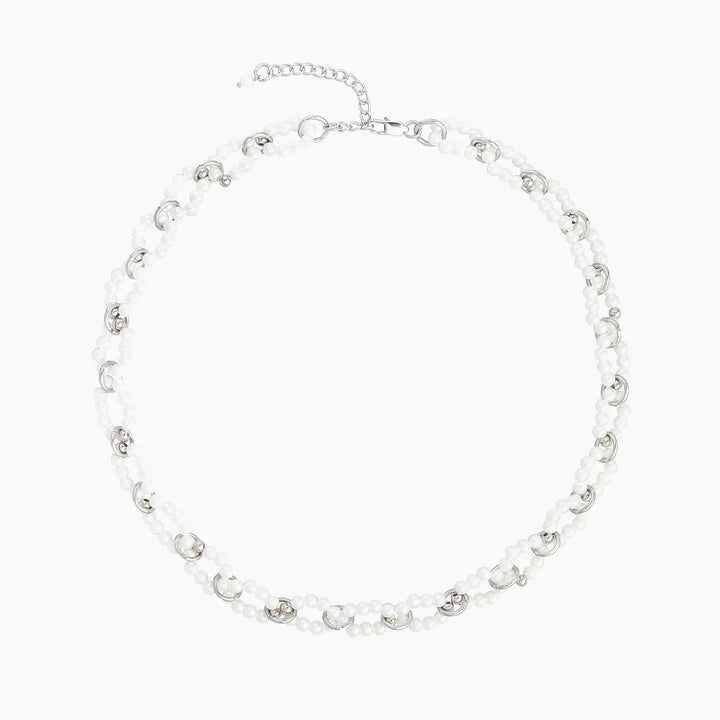 Elegant Moon Pearl Choker