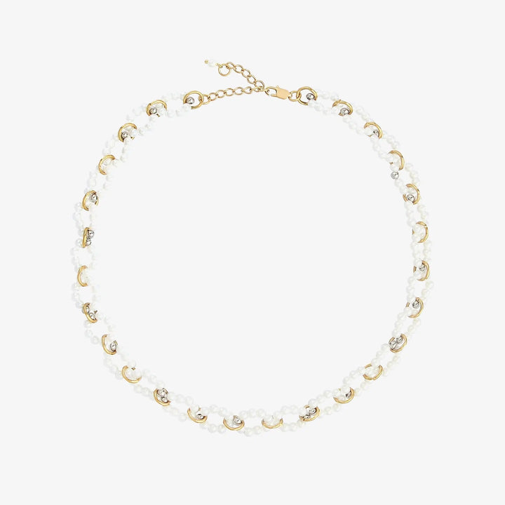 Elegant Moon Pearl Choker