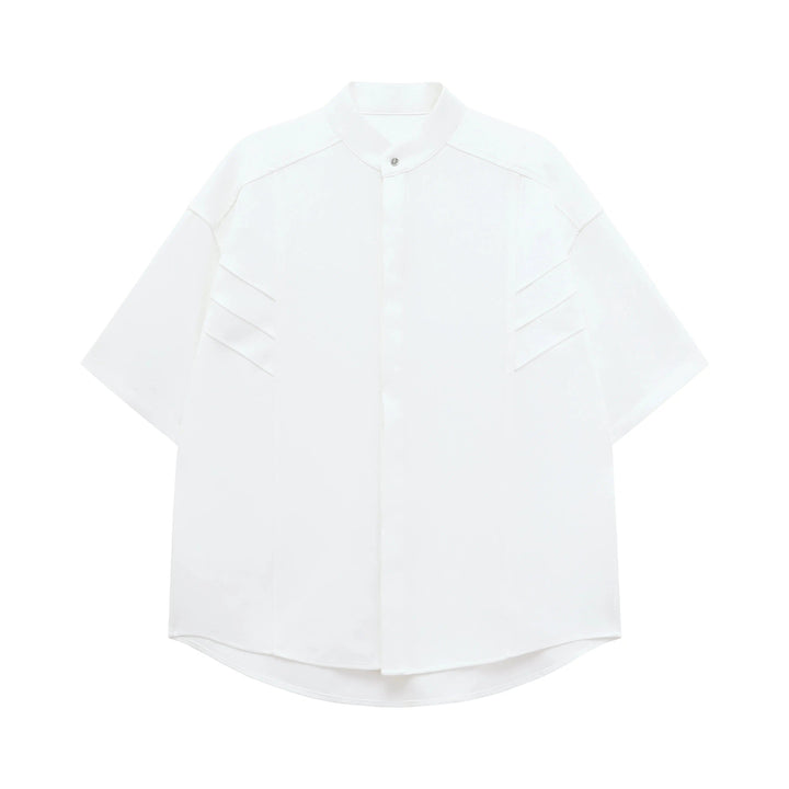 Elegant Short Sleeve Button-Down Shirt