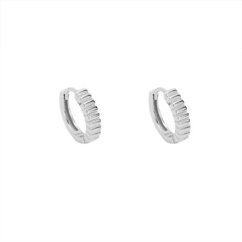 Elegant Textured Hoop Earrings