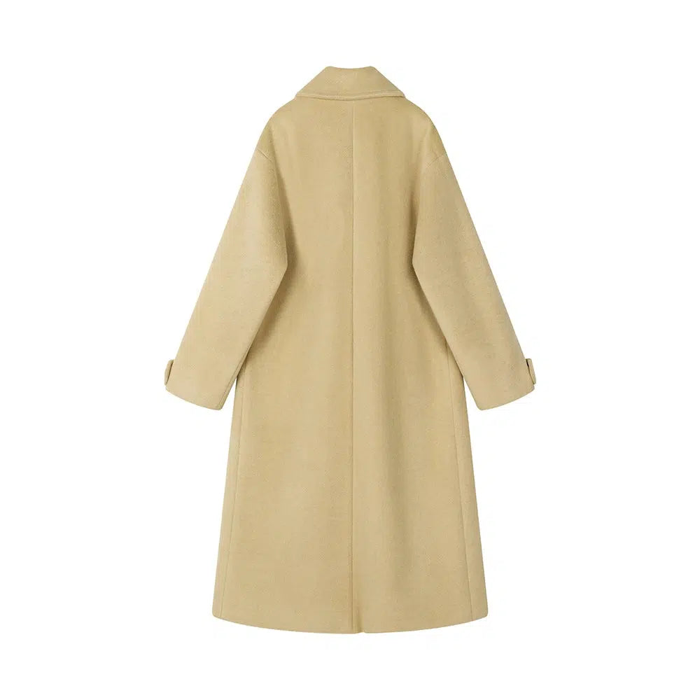 Unique Design Long Woolen Coat