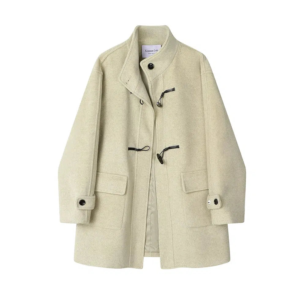 Toggle Closures Elegant Wool Coat