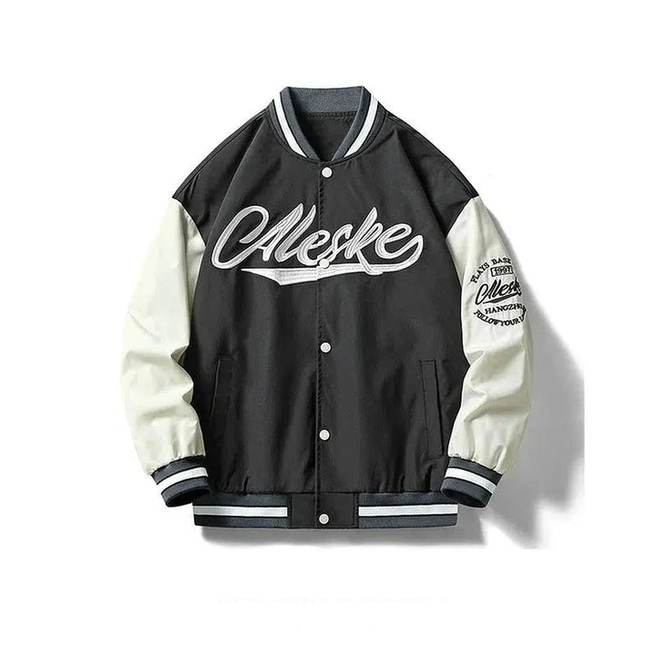 Embroidered Varsity Baseball Jacket