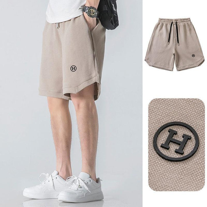 Embroidery Loose-fit Track Shorts