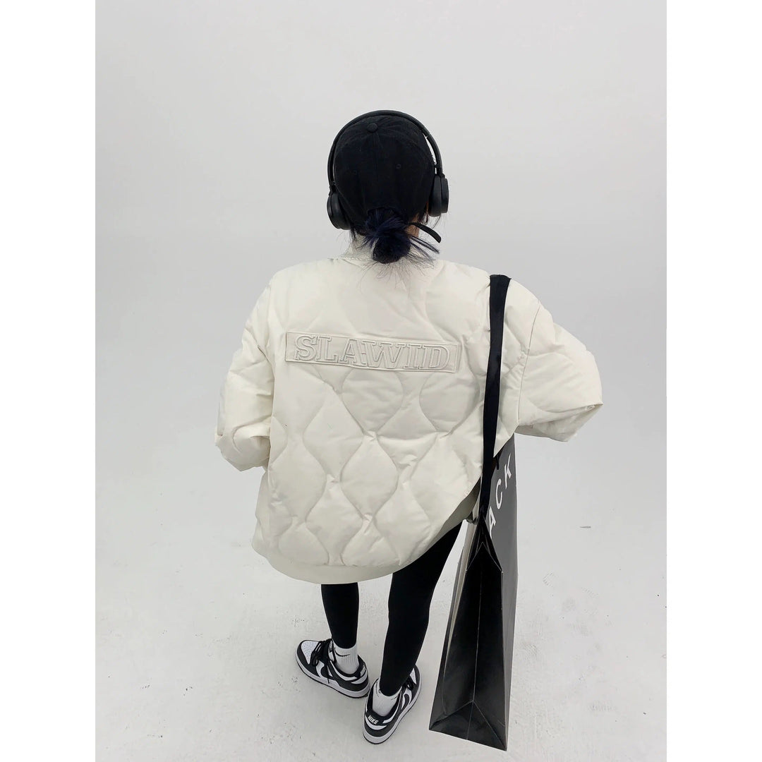 Embroidery Quilted Down Jacket